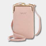 Mini Sac Bandouliere Pour Telephone Portable Rose