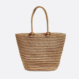 Panier Cabas Paille Chic | Nina Sac