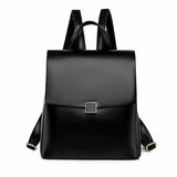 Petit Sac à Dos en Cuir de Luxe pour Femme | Nina Sac Noir