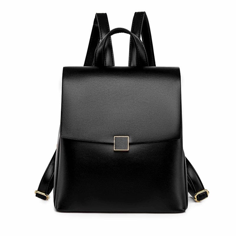 Petit Sac à Dos en Cuir de Luxe pour Femme | Nina Sac Noir