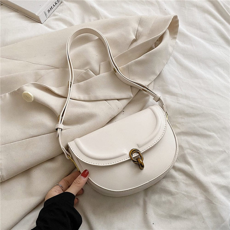 Petit Sac Bandoulière de Luxe Tendance | Nina Sac Blanc
