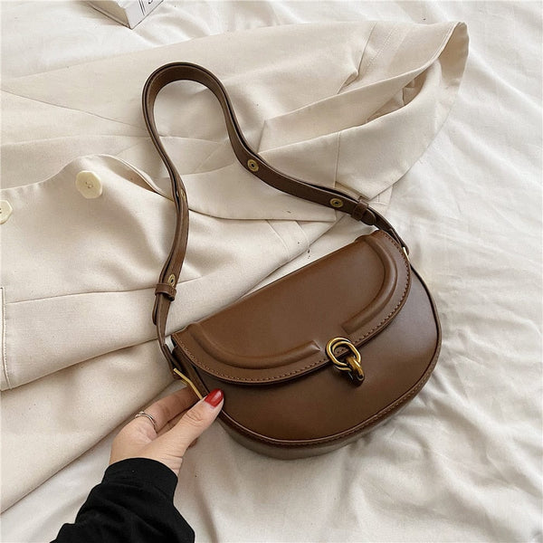 Petit Sac Bandoulière de Luxe Tendance | Nina Sac Café