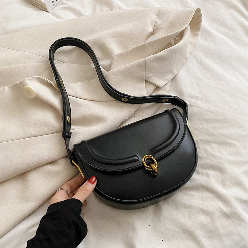 Petit Sac Bandoulière de Luxe Tendance | Nina Sac Noir