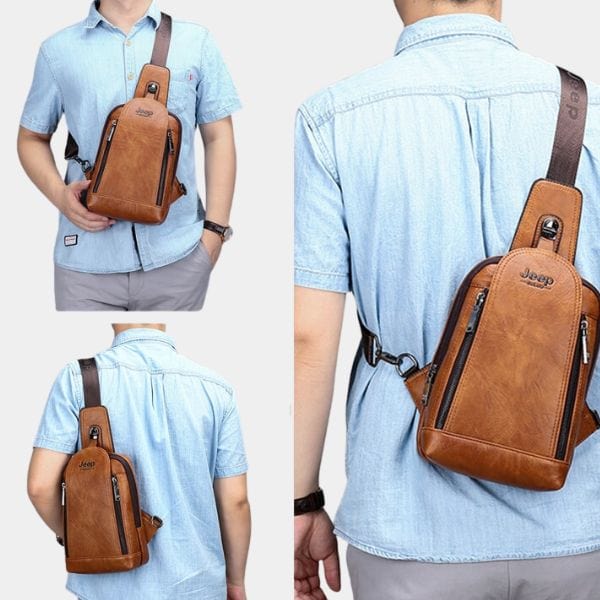 Sac Bandoulière Homme Vintage en Toile et Cuir... – Survie Shop Sac Bandoulière Homme Vintage en Toile et Cuir... – Survie Shop