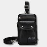 Petit Sac Bandouliere pour Téléphone Portable Homme Noir