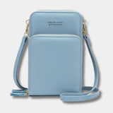 Pochette Téléphone Bandoulière | Sac Ines Bleu ciel