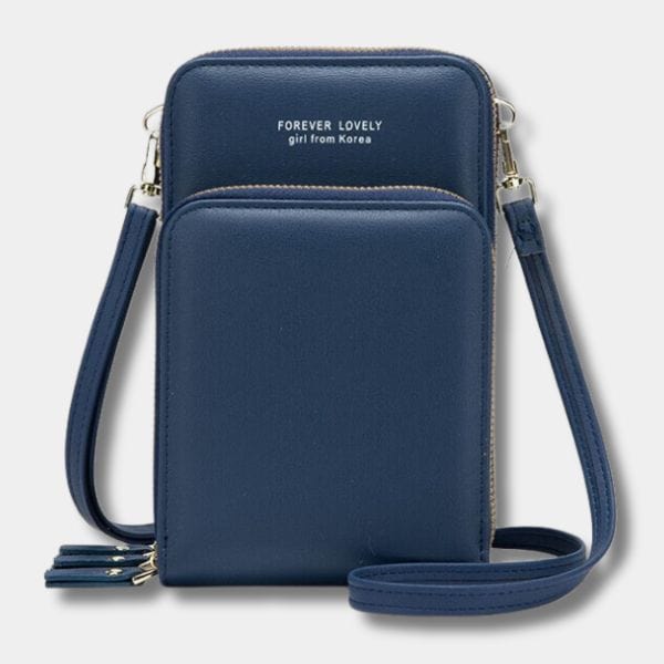 Pochette Téléphone Bandoulière | Sac Ines Bleu foncé