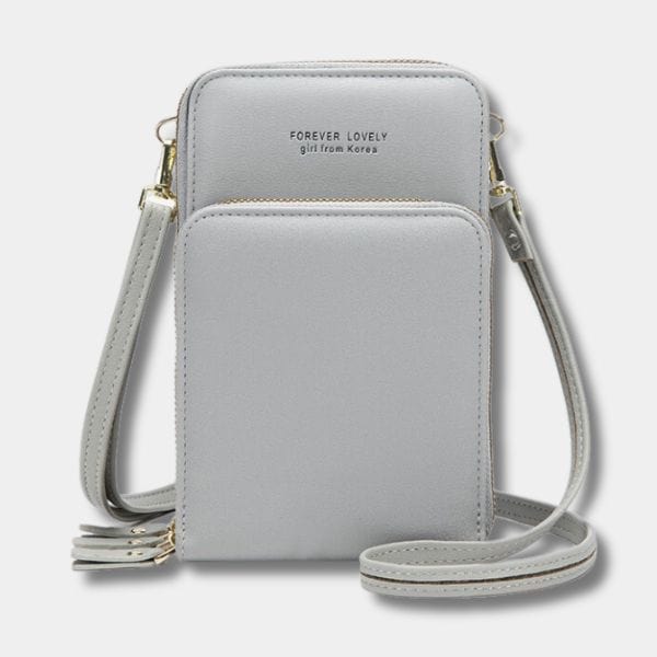 Pochette Téléphone Bandoulière | Sac Ines Gris