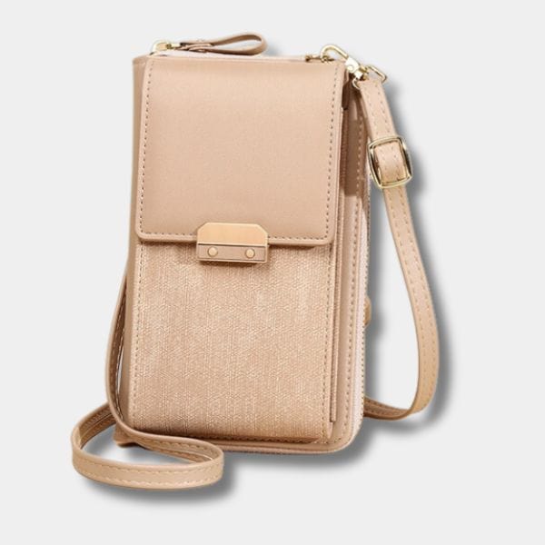 Pochette téléphone portable Femme | Nina Sac Abricot