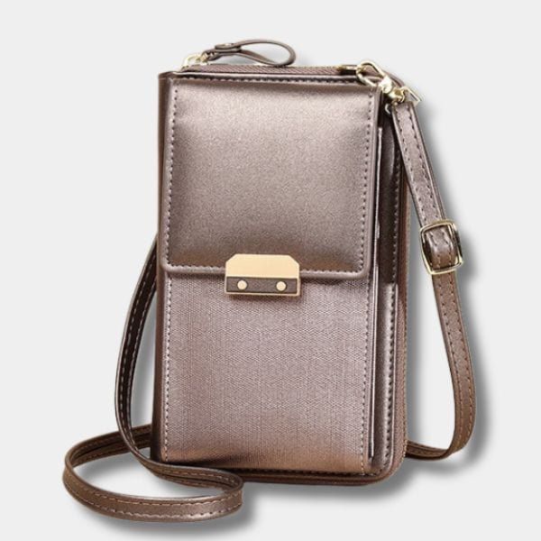 Pochette téléphone portable Femme | Nina Sac Argent