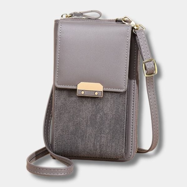 Pochette téléphone portable Femme | Nina Sac Gris