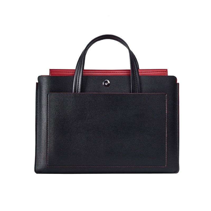 Porte-documents en cuir de luxe pour femmes actives | Nina Sac Noir / 13 pouce