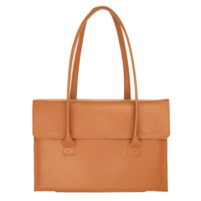 Porte-Documents en Cuir pour Femme: Grand Compartiment | Nina Sac Marron / 13 pouces