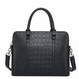 Porte-documents Femme Chic Croco | Nina Sac Noir