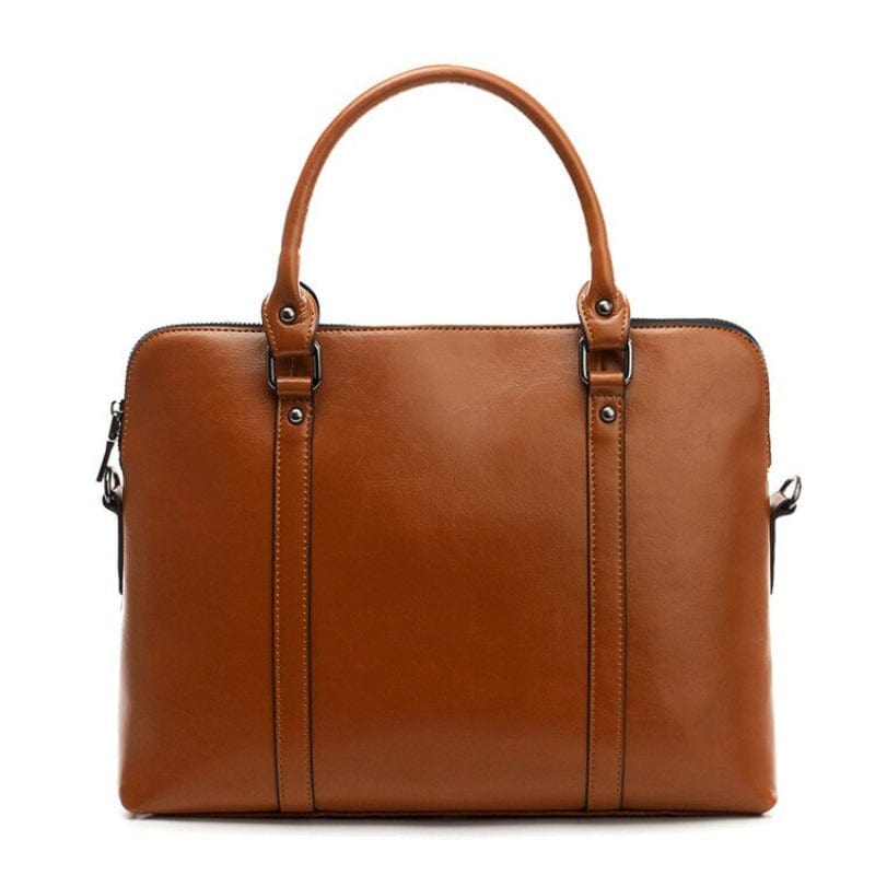 Porte-Documents Femme d'Affaires Deluxe | Nina Sac Marron