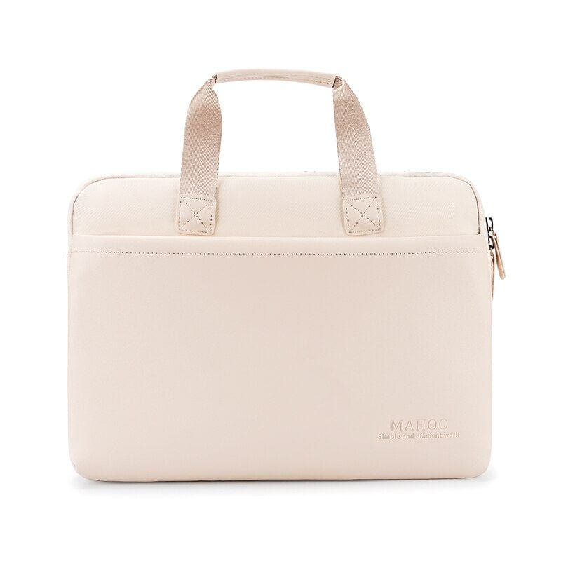 Porte-documents Femme élégant en nylon de qualité | Nina Sac Beige / 13-13.3 pouce