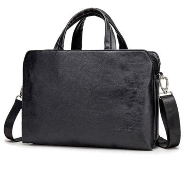 Porte-documents Femme en Cuir Vintage pour PC Portable | Nina Sac Noir / 13.3 Pouce