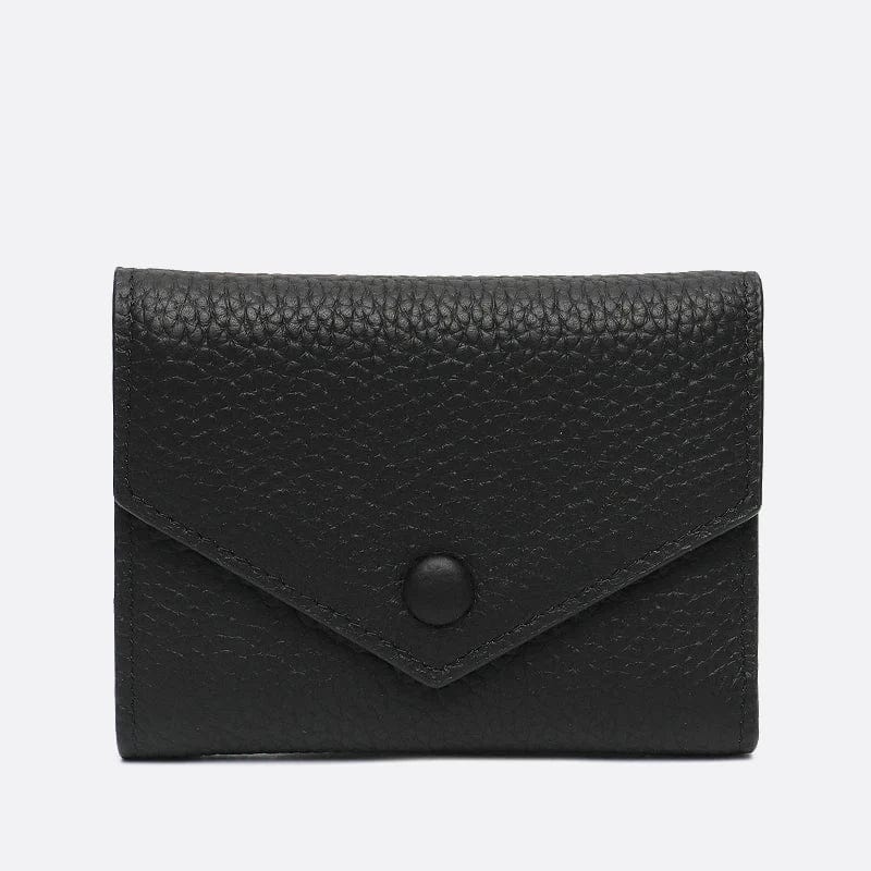 Portefeuille Premium en Cuir Triple Volet | Nina Sac Noir