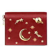 Portefeuille Velours Étoilé Chic | Nina Sac Rouge