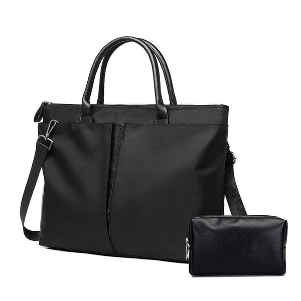 Sac à Bandoulière Femme pour Ordinateur avec Grande Capacité | Nina Sac Noir / 14 pouces