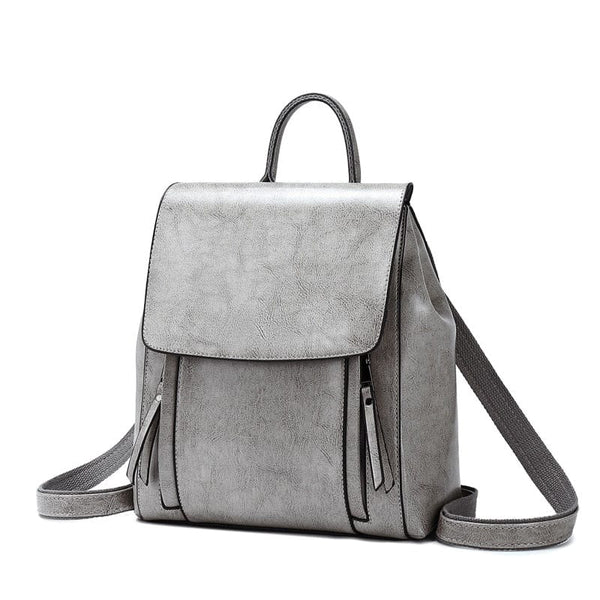 Sac à Dos de Luxe Fonctionnel - Voyager avec Style | Nina Sac Gris