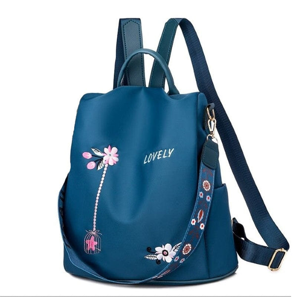 Sac à Dos Élégant Imperméable - Collection Florale | Nina Sac Bleu