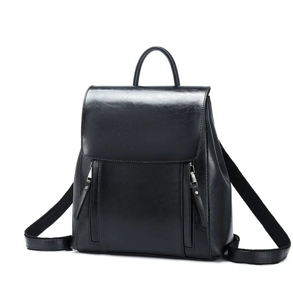 Sac à dos en cuir pour femme | Nina Sac Noir