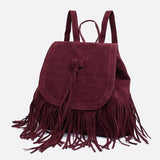 Sac à Dos en Daim Luxe | Nina Sac Bordeaux
