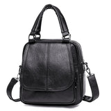 Sac à dos femme en cuir chic | Nina Sac Noir