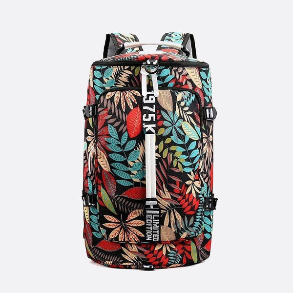 Sac à Dos Feuilles Sauvages | Nina Sac Rouge
