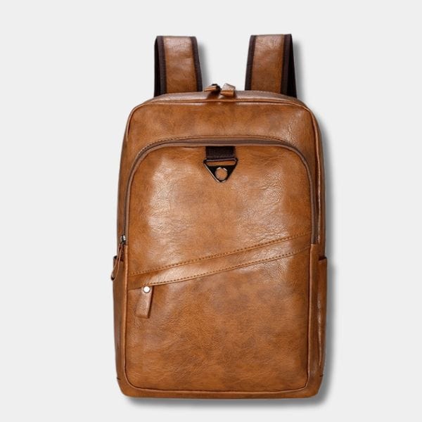 Sac à dos homme cuir vintage | Nina Sac camel brun