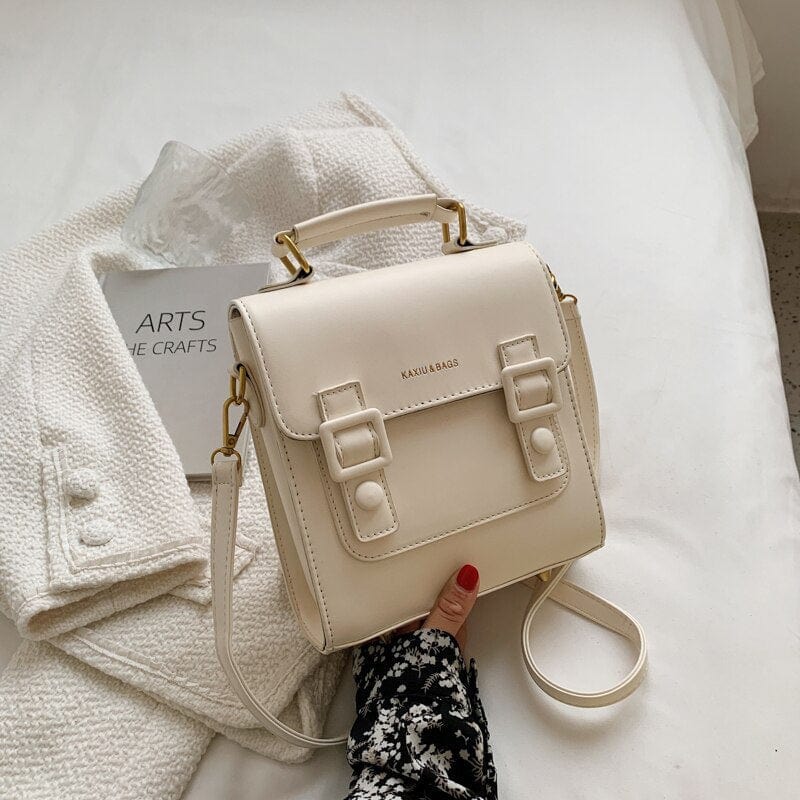 Sac à Dos Tendance en Cuir Vogué® Mini | Nina Sac Beige