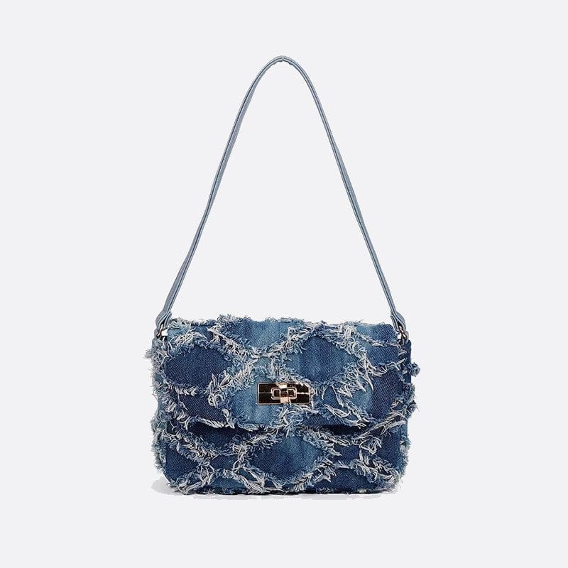 Sac à épaule en denim | Nina Sac Bleu foncé