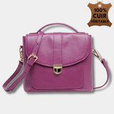 sac à main Bandoulière en Cuir | Sac Iris Mauve