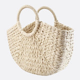 Sac à Main Blanc en Paille Eco-Chic | Nina Sac