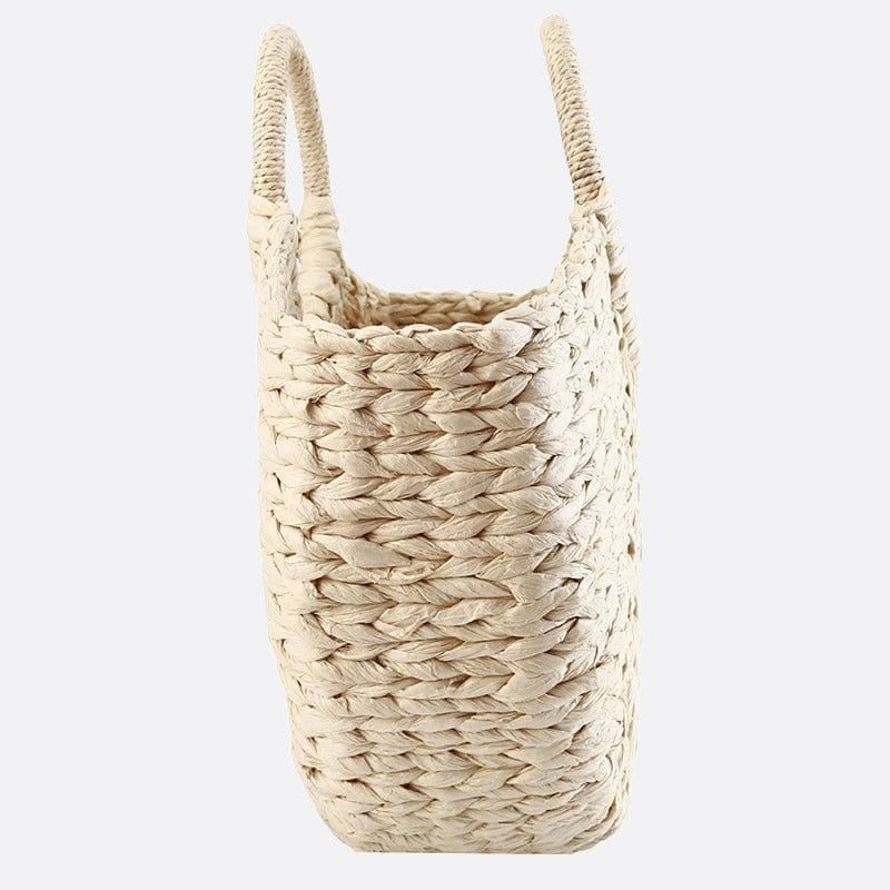 Sac à Main Blanc en Paille Eco-Chic | Nina Sac