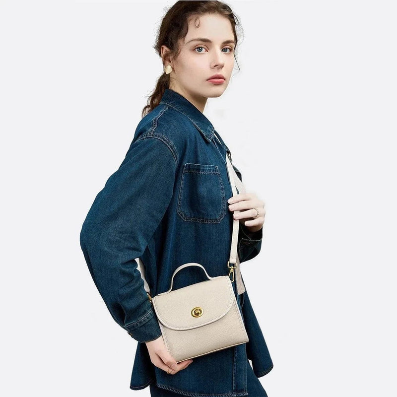 Sac à Main Carré en Cuir | Nina Sac