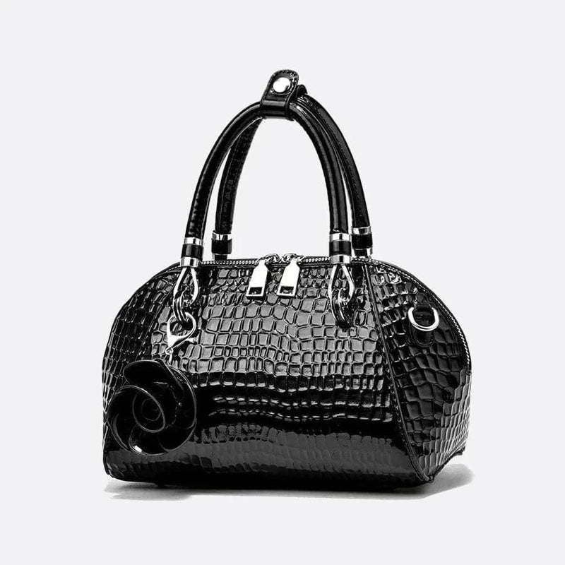 Sac à Main Croco Chic | Nina Sac Noir