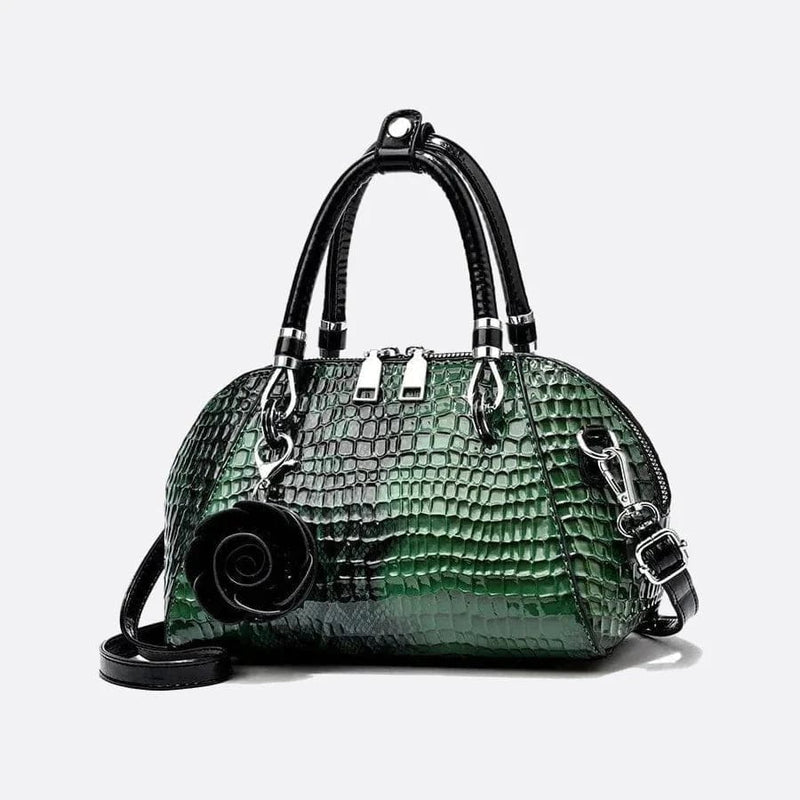 Sac à Main Croco Chic | Nina Sac Vert