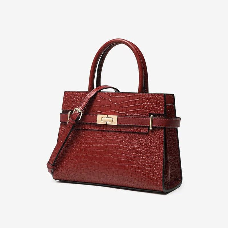 Sac à Main Croco Luxe en Cuir | Nina Sac