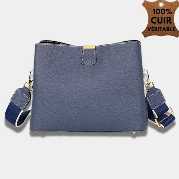 Sac à main Cuir Femme | Sac Mila Bleu