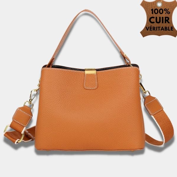 Sac à main Cuir Femme | Sac Mila Camel