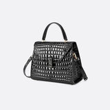 Sac à Main Cuir Trapeze Croco Chic | Nina Sac