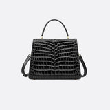 Sac à Main Cuir Trapeze Croco Chic | Nina Sac