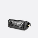 Sac à Main Cuir Trapeze Croco Chic | Nina Sac