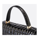 Sac à Main Cuir Trapeze Croco Chic | Nina Sac