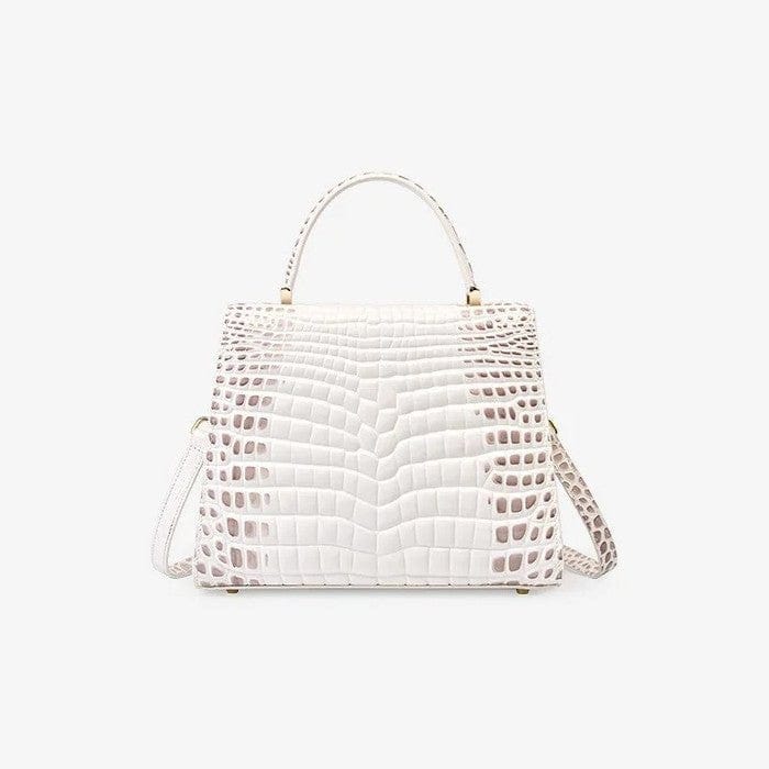 Sac à Main Cuir Trapeze Croco Chic | Nina Sac