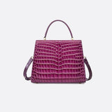 Sac à Main Cuir Trapeze Croco Chic | Nina Sac