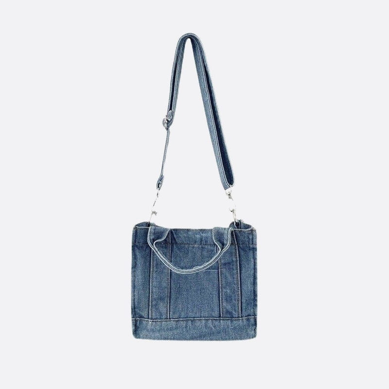 Sac à Main Denim Carré | Nina Sac