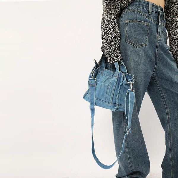 Sac à Main Denim Carré | Nina Sac